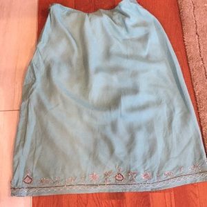 Lane Bryant, teal skirt